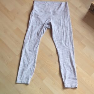 White and gray Lululemon leggings
